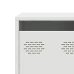 ZNTS TV Cabinet White 101.5x39x43.5 cm Cold-rolled Steel 851303