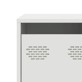 ZNTS TV Cabinet White 101.5x39x43.5 cm Cold-rolled Steel 851303