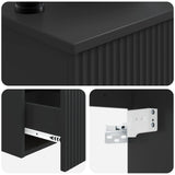 Bathroom Cabinet Set 3 pcs Black 53 x 35 x 39 cm 3405608