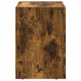 Bedside Table Smoked Oak 40 x 35 x 50 cm Engineered Wood 891254