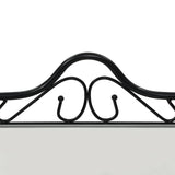 Bedside Tables 2pcs Steel and Tempered Glass 45x30.5x60cm Black 246727