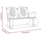 Rocking Bench Black Steel Standard Rocking Bench Rectangular 318829