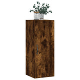 Wall Mounted Cabinet Smoked Oak 34.5x34x90 cm Engineered Wood 834999