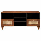 TV Cabinet with Shelf Brown 100 x 33.5 x 46 cm Solid Mango Wood 4018898