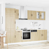 8 Piece Kitchen Cabinet Set Kalmar Sonoma Oak Engineered Wood 3314794