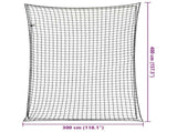 Trailer Net with Elastic Rope Black 4x3 m PP 4012288