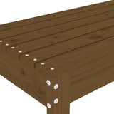 Garden Bench Honey brown Solid Pine Wood Standard Durable 825096