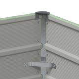 Planter Pastel Green 100 x 50 x 45 cm Galvanised Steel 42018254