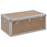 Storage Box Solid Fir Wood 91x52x40 cm Brown 246124