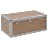 Storage Box Solid Fir Wood 91x52x40 cm Brown 246124