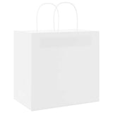 Paper Bags 250 pcs with Handles White 26x17x25 cm 4101619