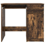 Desk Smoked Oak 86x49x76 cm Engineered Wood 861827
