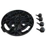 Plant Trolleys with Wheels 5 pcs Diameter 30 cm Black 170 kg 3143917