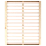 Bed Frame without Mattress 180x200 cm Super King Super King Size Solid Wood 820661