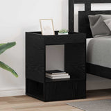End Table 2 pcs Black Oak 40 x 40 x 56 cm Engineered Wood 890947