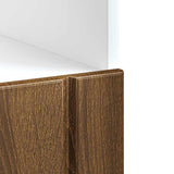 Oven Cabinet Lucca Brown Oak Engineered Wood 853764