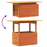 Garden Table Wax Brown 100x50x75 cm Solid Wood Pine 844910