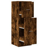 Apothecary Cabinet Smoked Oak 40x41x118 cm Engineered Wood 855200