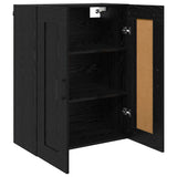 Wall Mounted Cabinet Black Oak 69.5 x 34 x 90 cm 882432