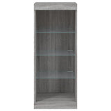 Sideboard with LED Lights Grey Sonoma 41x37x100 cm 836733