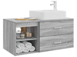 Bathroom Furniture Set 2 pcs Grey Sonoma Engineered Wood 3403885
