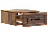 Wall-Mounted Bedside Cabinet 2 pcs Old Wood 34.5 x 33 x 20 cm 899292