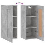 Wall Mounted Cabinet Concrete Grey 34.5x34x90 cm Engineered Wood 830520