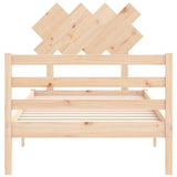 Bed Frame without Mattress 90x200 cm Solid Wood 3195271