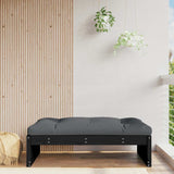 Garden Footstool Black, Anthracite Solid pine wood 120x80 cm 825769
