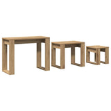 Nest of Tables 3 pcs Artisan Oak Engineered Wood 856679