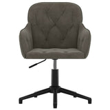 Office Chair Dark Grey 56 x 61.5 x 72 cm Velvet 42025220