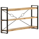 3-Tier Bookcase 140x30x80 cm Solid Mango Wood 320620