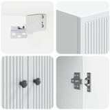 Wall-Mounted Cabinet White 59 x 31 x 60 cm Engineered Wood 897895