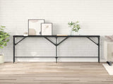 Console Table Black Oak 180 x 30 x 75 cm Engineered Wood 882880