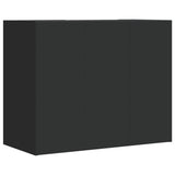 Wall Cabinet Black 75x35x60 cm Engineered Wood 848424