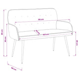 2 Seater Sofa with Metal Legs 2-Seater Turquoise Velvet 42051027