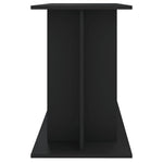 ZNTS Aquarium Stand Black 120x40x60 cm Engineered Wood 833592