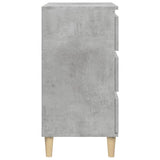 ZNTS Bedside Cabinet Concrete Grey 40x35x70 cm Engineered Wood 819664