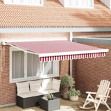 Awning Red and White 350 x 250 x 165 cm Polyester and Aluminium 3330280