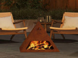 Fire Bowl Rusty 50 x 50 x 51 cm Weathering Steel 858953
