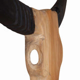 Bull Skull Sculpture Teak 66x15x88 cm 244566
