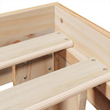 Bed Frame without Mattress 150x200 cm King Size Solid Wood Pine 855352