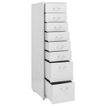 ZNTS Mobile File Cabinet Grey 28x41x109 cm Metal 335921