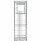 142542 Gabion Basket Posts/Planters 2 pcs Steel 50x50x160 cm