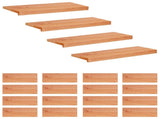 Stair Treads 20 pcs 70 x 30 x 2 cm Varnish Solid Beech Wood 3446502