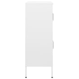 Storage Cabinet White Steel 80 x 35 x 101.5 cm 336143