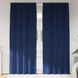 Blackout Curtains 2 pcs Dark Blue 140 x 245 cm Velvet 4107201