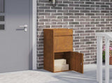 Parcel Drop Box Rusty 41 x 38 x 103 cm Weathering Steel 874939