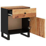 Bedside Cabinet 50x33x60 cm Solid Wood Acacia&Engineered Wood 350657