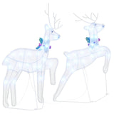 LED Reindeers 2 pcs Cold White Fabric 42012989